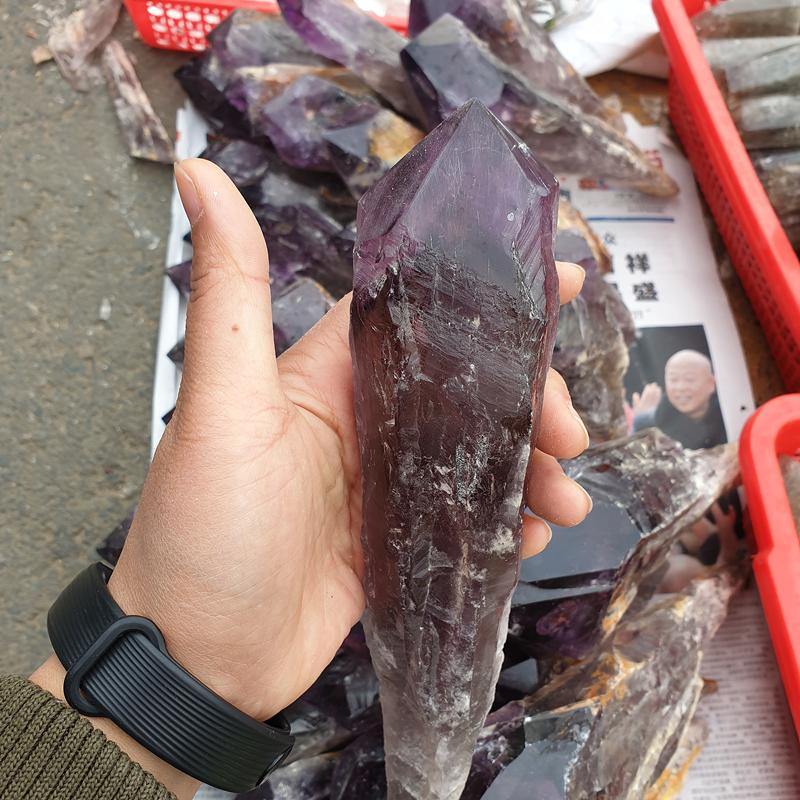 Raw Amethyst point Wand Specimen -Wholesale Crystals