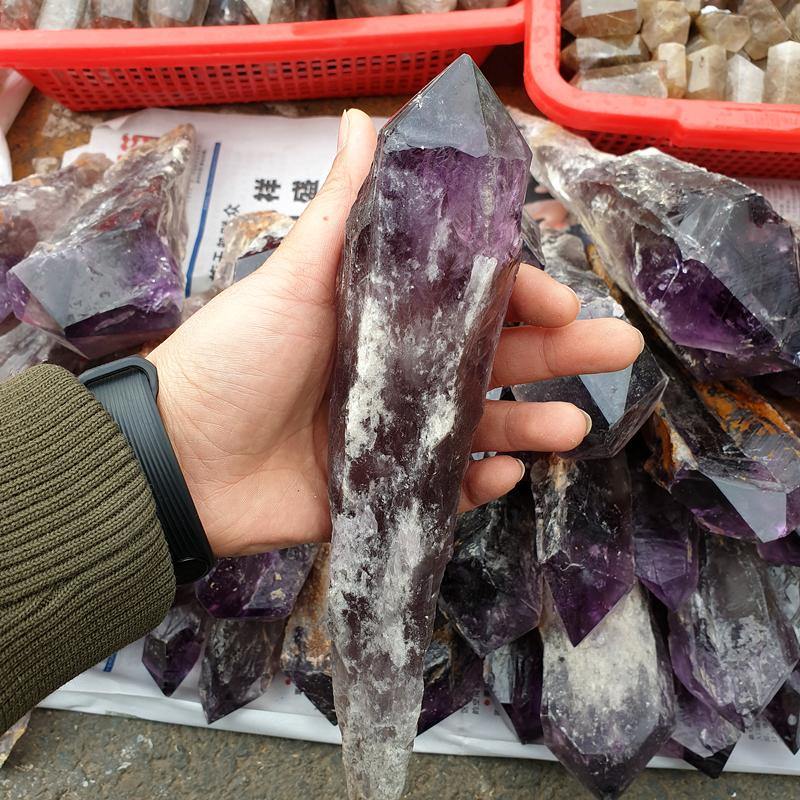 Raw Amethyst point Wand Specimen -Wholesale Crystals