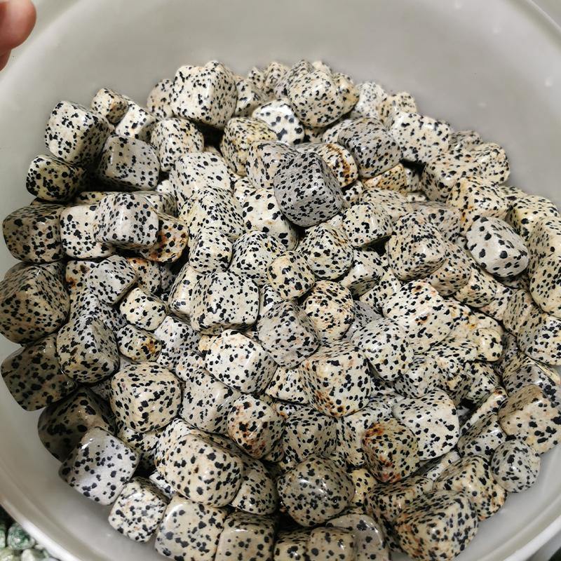 dalmatian jasper cube tumble stone -Wholesale Crystals