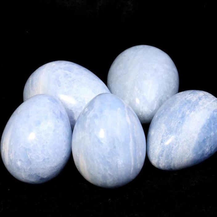 Blue Calcite Egg -Wholesale Crystals