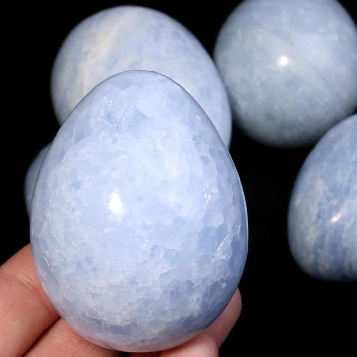 Blue Calcite Egg -Wholesale Crystals