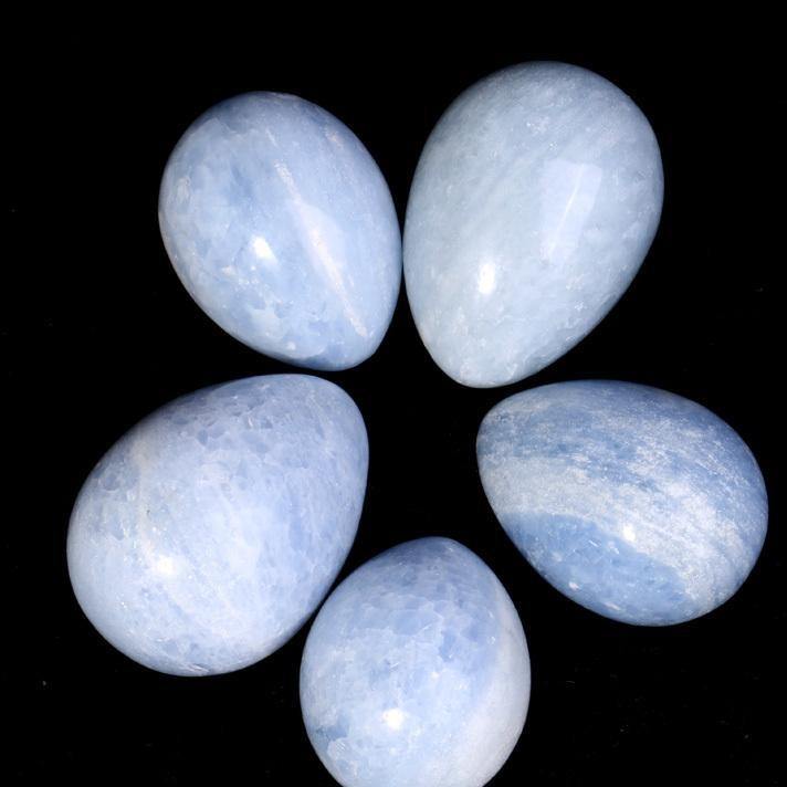 Blue Calcite Egg -Wholesale Crystals
