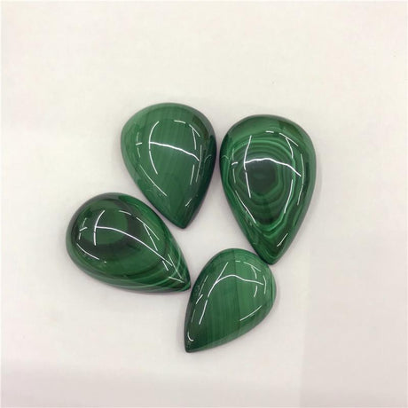 Polished Malachite Teardrop For Jewelry -Wholesale Crystals