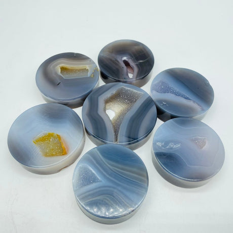 Agate Geode Druzy Small Round Plate Wholesale -Wholesale Crystals