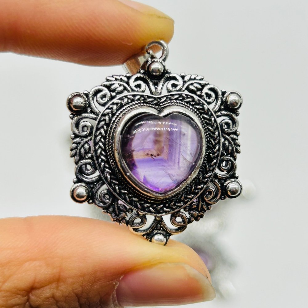 Amethyst Heart Pendant Wholesale -Wholesale Crystals