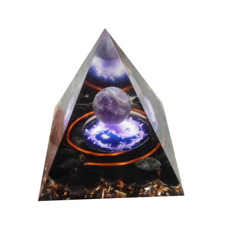 Amethyst Obsidian Orgone Pyramid Wholesale -Wholesale Crystals