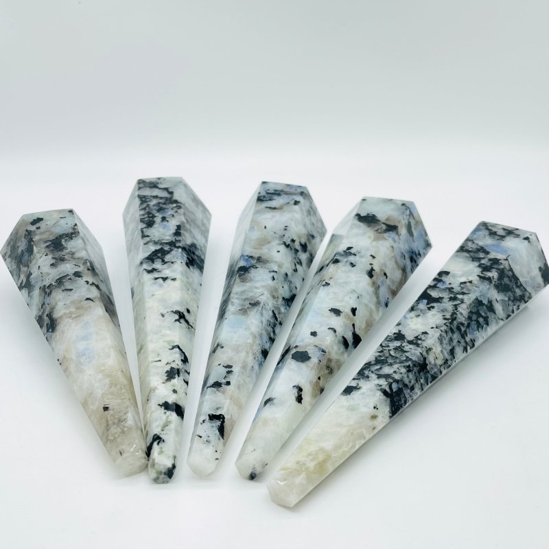 Beautiful India Moonstone Large Point Magic Wand Scepter Wholesale -Wholesale Crystals