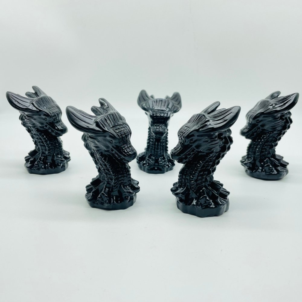 Black Obsidian Dragon Head Carving Wholesale -Wholesale Crystals