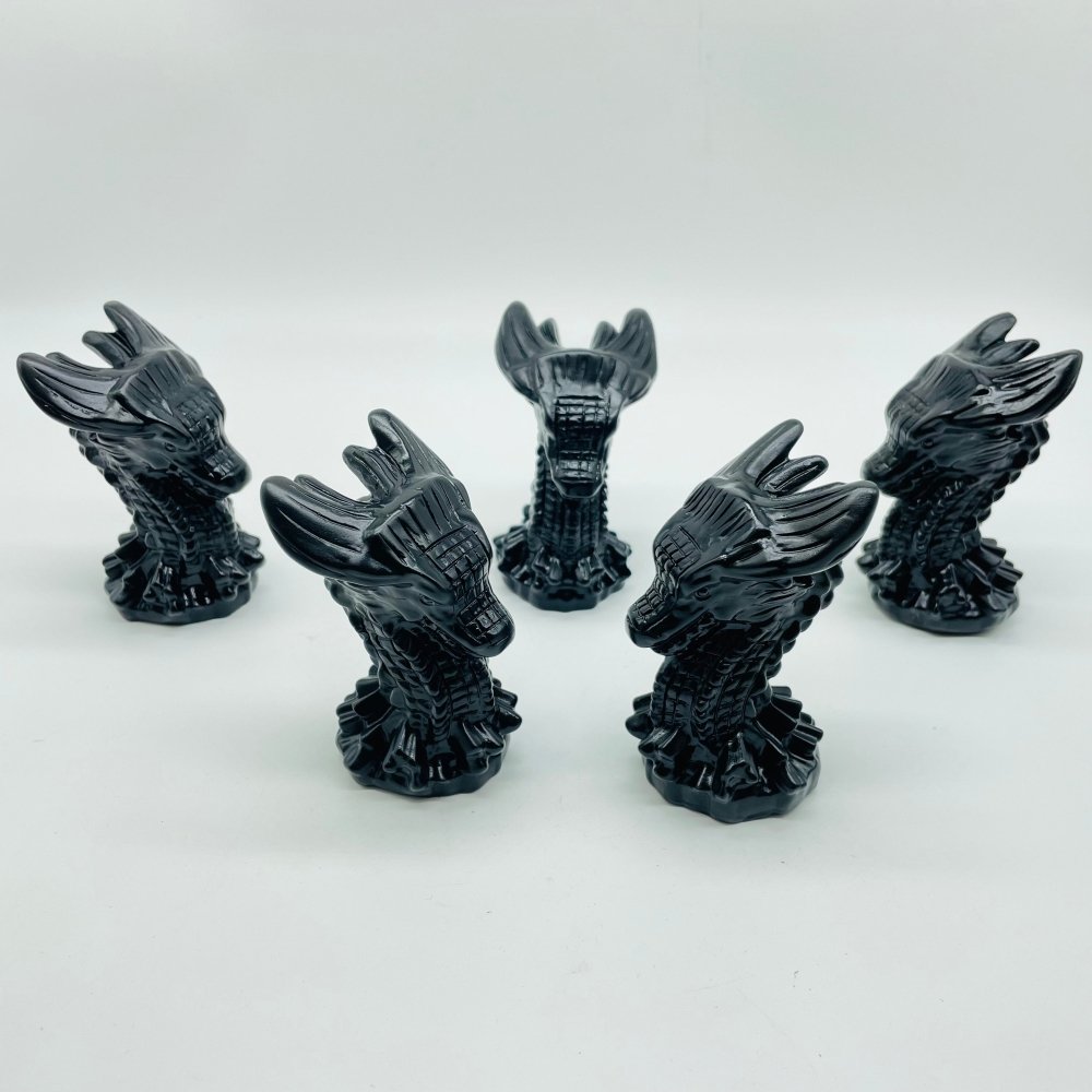 Black Obsidian Dragon Head Carving Wholesale -Wholesale Crystals