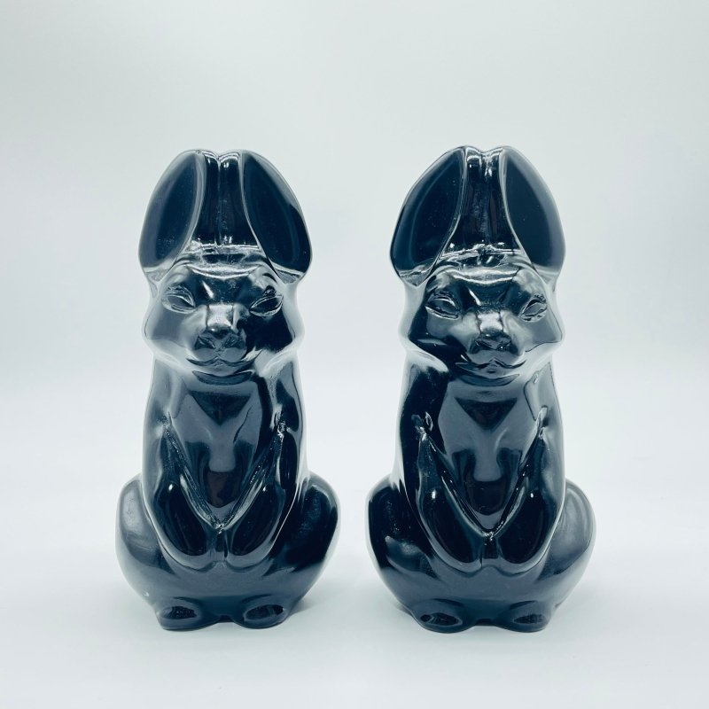 Black Obsidian Rabbit Carving Wholesale - Wholesale Crystals