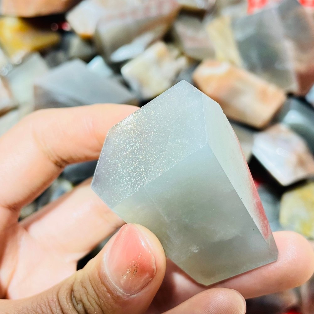 Black Rainbow Sun Stone with Hematite Free Form Wholesale -Wholesale Crystals