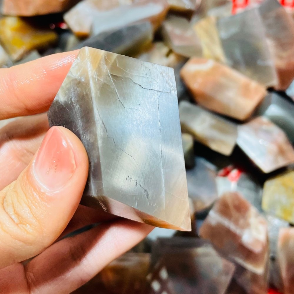 Black Rainbow Sun Stone with Hematite Free Form Wholesale -Wholesale Crystals