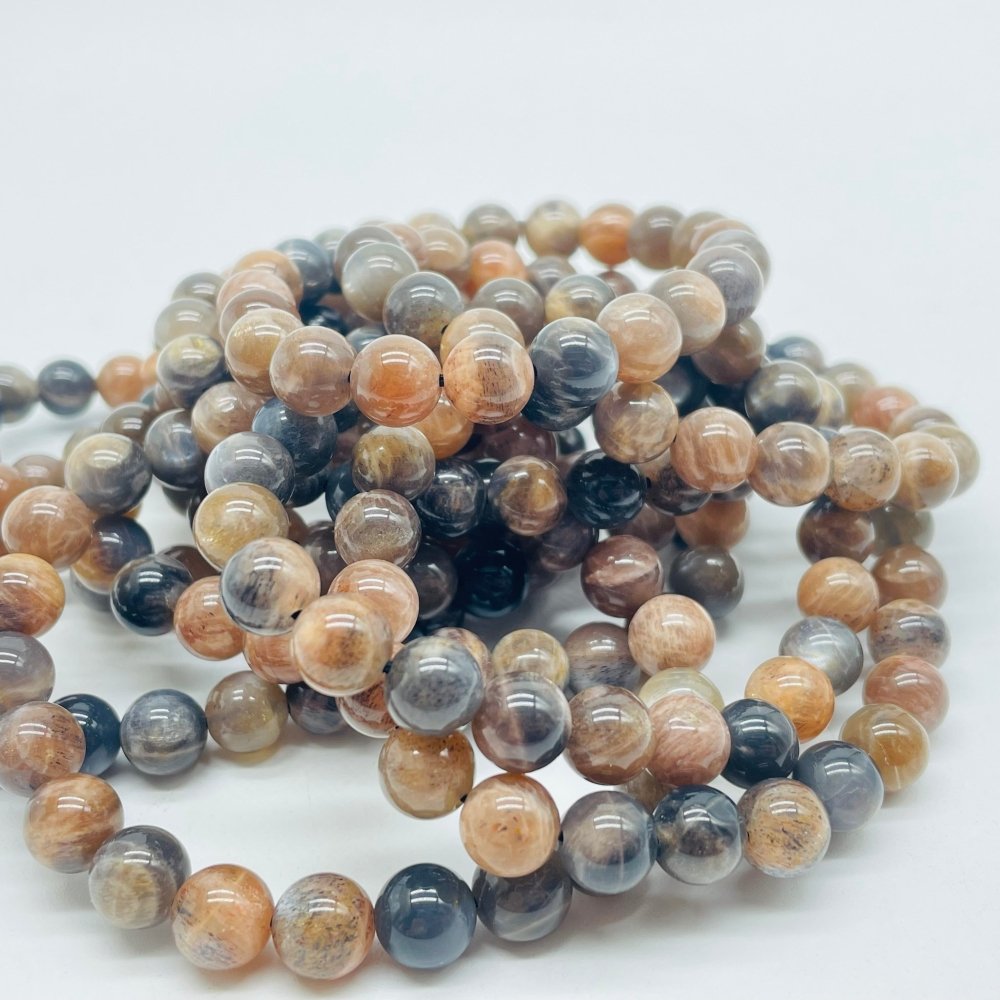 Black Sun Stone Bracelet Sunstone with Hematite Wholesale -Wholesale Crystals