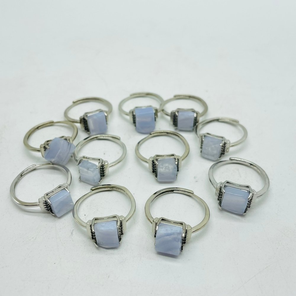 Blue Lace Agate Free Form Ring Wholesale -Wholesale Crystals