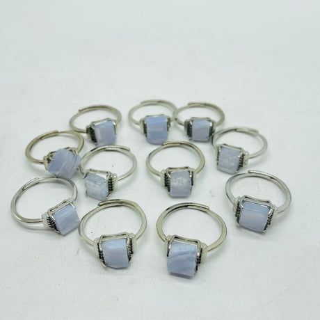 Blue Lace Agate Free Form Ring Wholesale -Wholesale Crystals