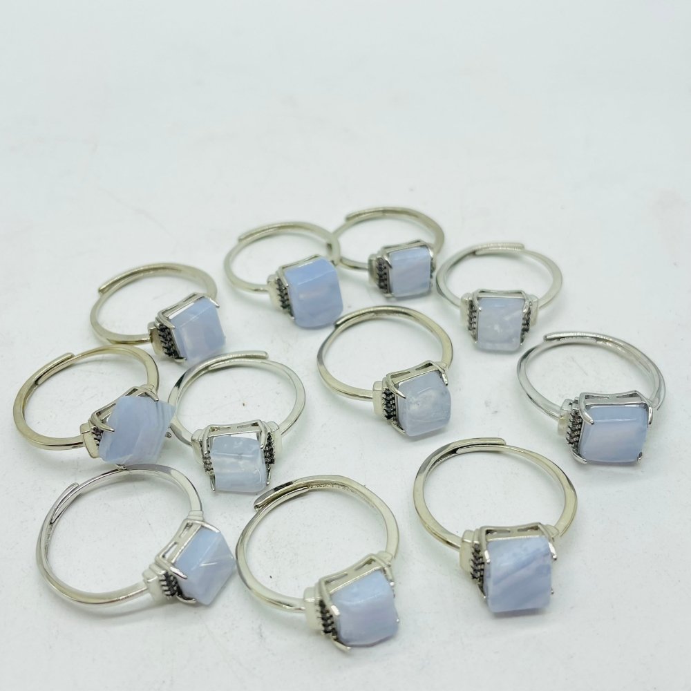 Blue Lace Agate Free Form Ring Wholesale -Wholesale Crystals