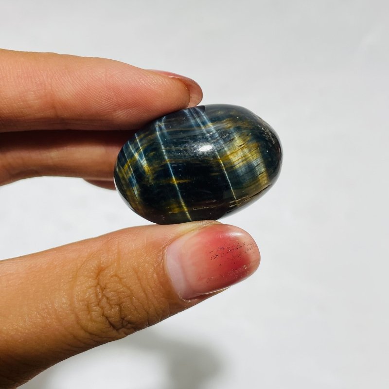 Blue Mixed Yellow Tiger Eye Tumbled Wholesale -Wholesale Crystals