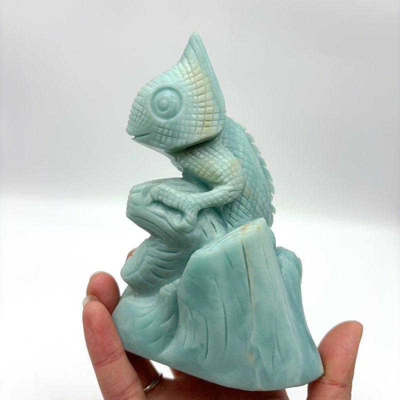 Caribbean Calcite Lizard Crystal Carving -Wholesale Crystals