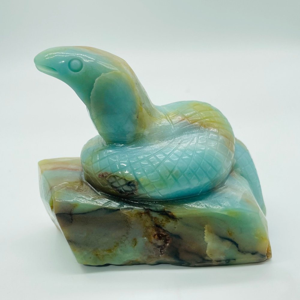 Caribbean Calcite Snake Carving -Wholesale Crystals