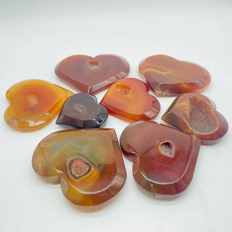 Carnelian Geode Heart Crystal Wholesale -Wholesale Crystals