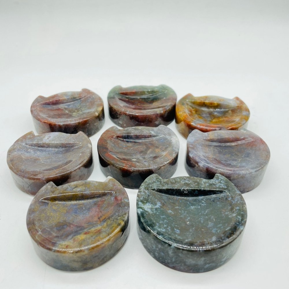 Cat Head Shape Ocean Jasper Bowl Wholesale -Wholesale Crystals