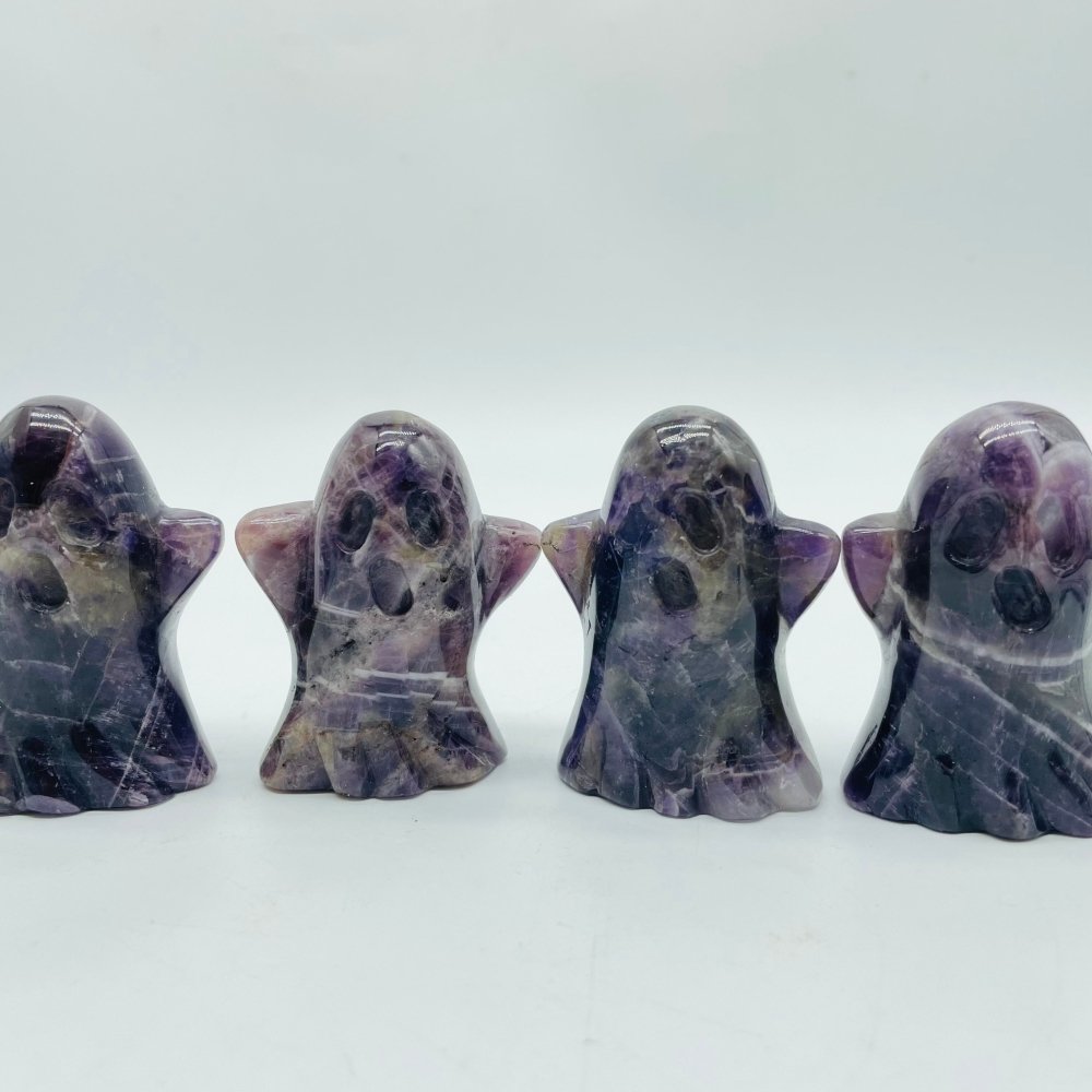 Chevron Amethyst Ghost Halloween Carving Wholesale -Wholesale Crystals