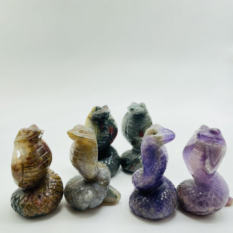 Cobra Crystals Carving Dragon Blood Chevron Amethyst Moss Jade Wholesale -Wholesale Crystals