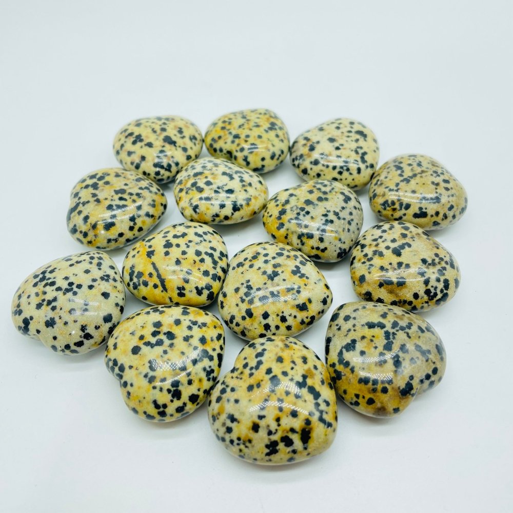 Dalmatian Heart Stone 1.1in(3cm) Wholesale -Wholesale Crystals