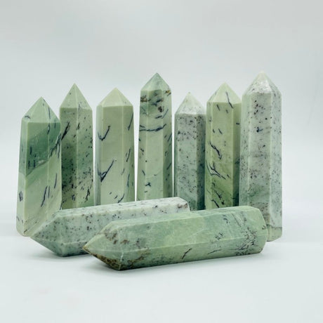 Dendritic Sage Jasper Tree Stone Tower Point Wholesale -Wholesale Crystals