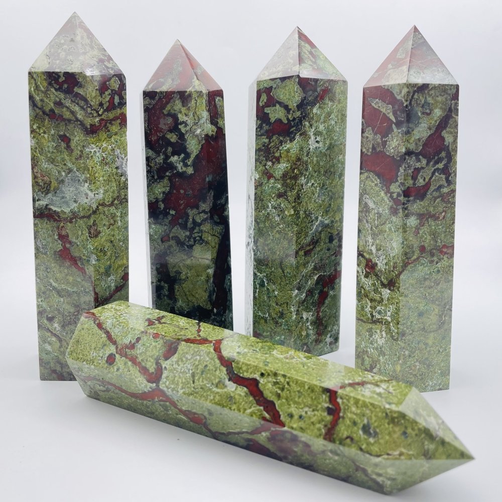 Dragon Blood Stone Tower Point Wholesale -Wholesale Crystals