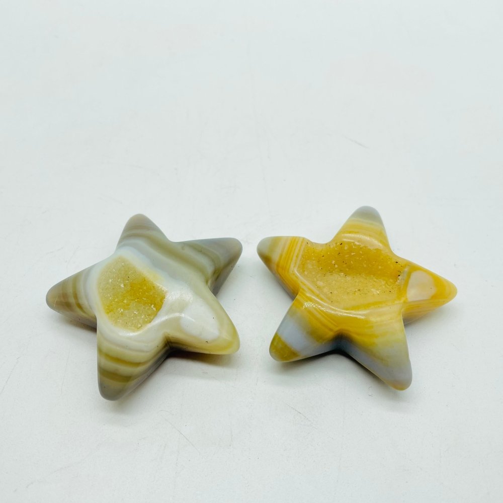 Druzy Agate Geode Heart Star&Moon&Star Carving Wholesale -Wholesale Crystals