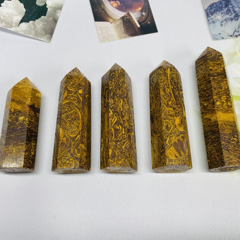Elephant Skin Jasper Point stone -Wholesale Crystals