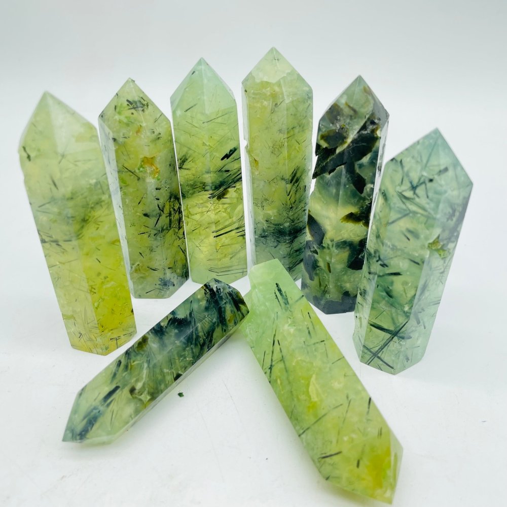 Green Prehnite Tower Point Wholesale -Wholesale Crystals