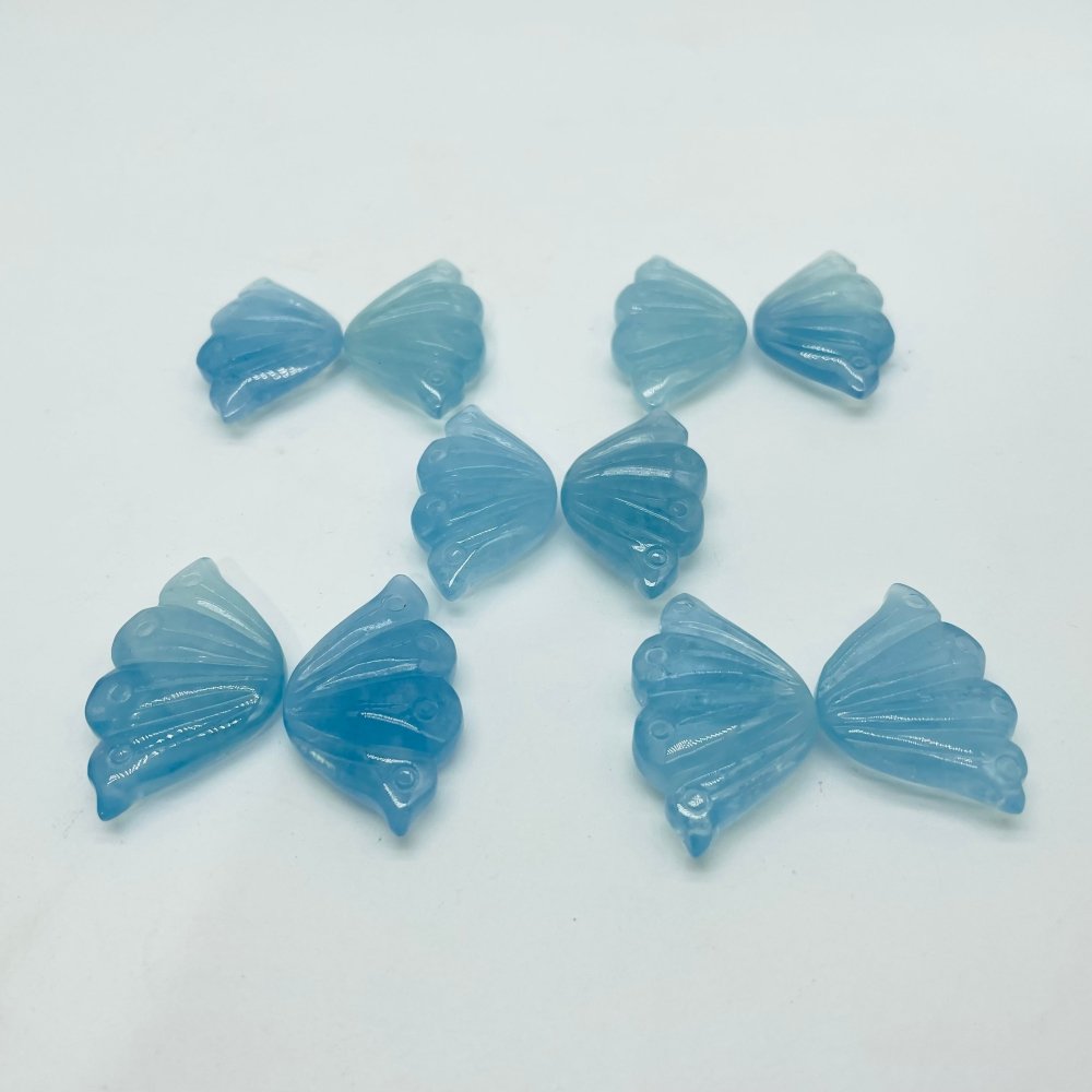 High Quality Aquamarine Butterfly Wing Carving Wholesale -Wholesale Crystals