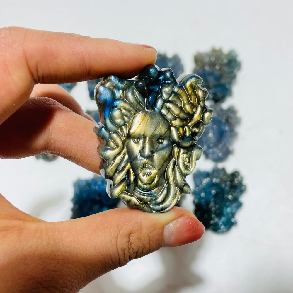 High Quality Labradorite Medusa Carving Wholesale -Wholesale Crystals