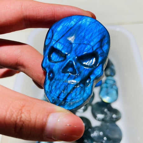 High Quality Labradorite Skull Carving Crystal Wholesale -Wholesale Crystals