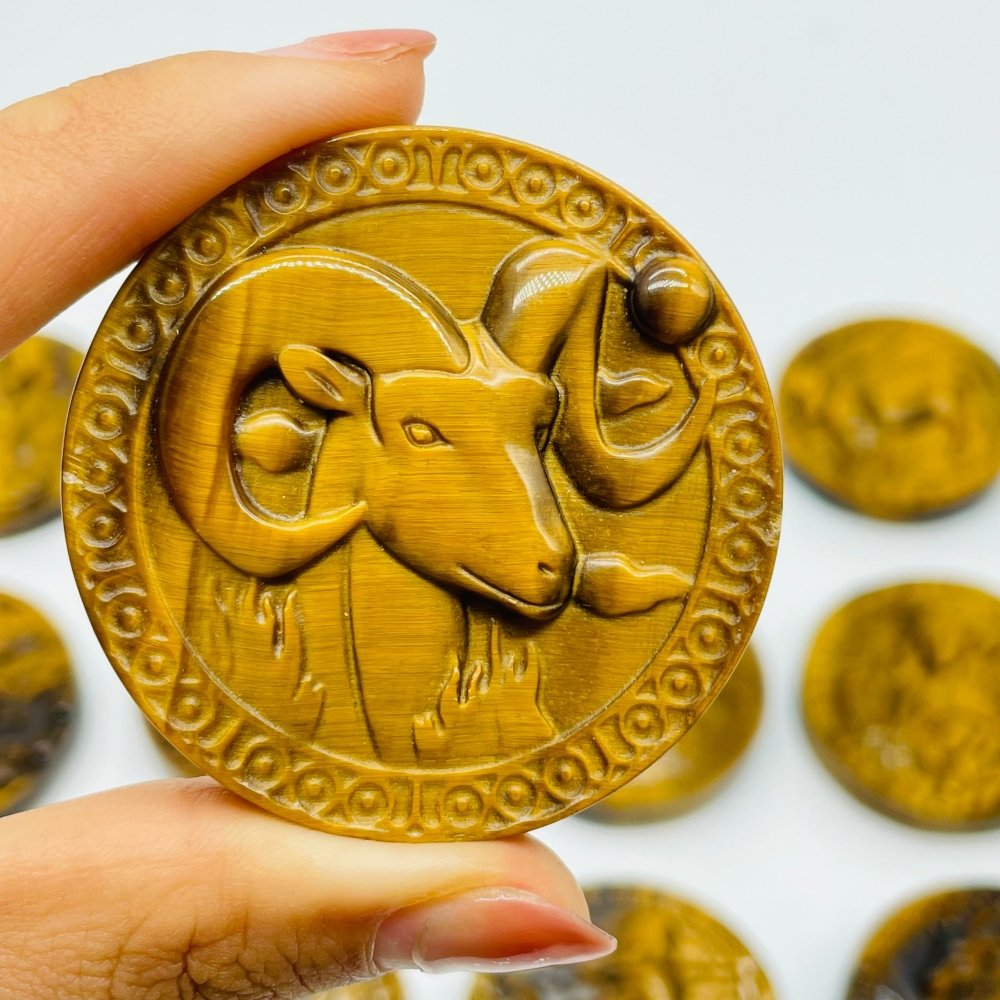 High Quality Tiger Eye Twelve Constellations Carving Wholesale -Wholesale Crystals