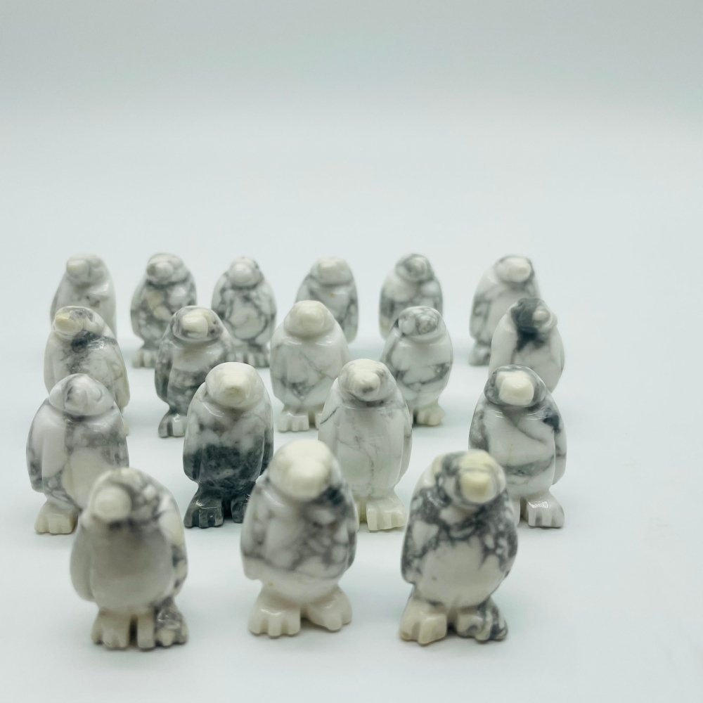 Howlite Penguin Carving Wholesale -Wholesale Crystals