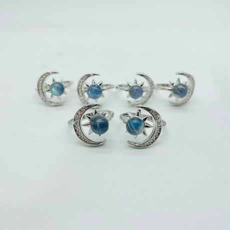 Labradorite Sun Moon Ring Wholesale -Wholesale Crystals