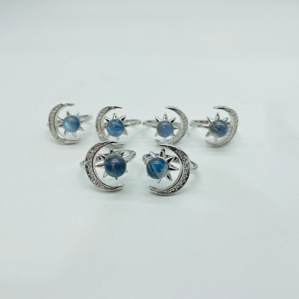 Labradorite Sun Moon Ring Wholesale -Wholesale Crystals