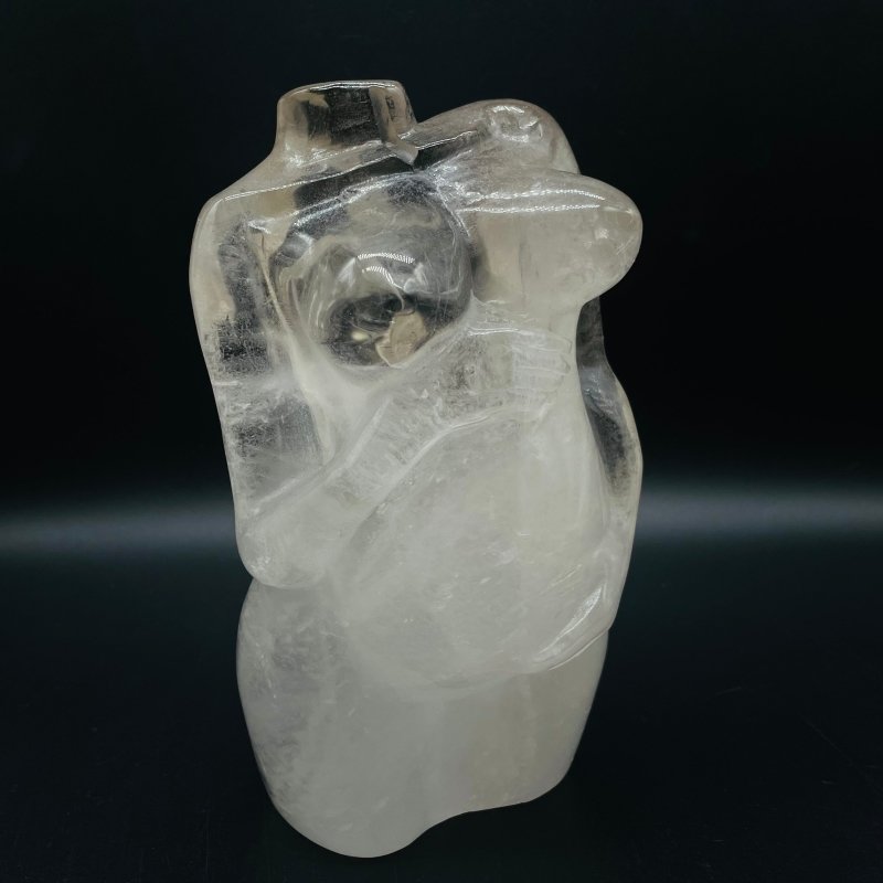 Large Clear Quartz Pregnant Female Goddess Carving -Wholesale Crystals