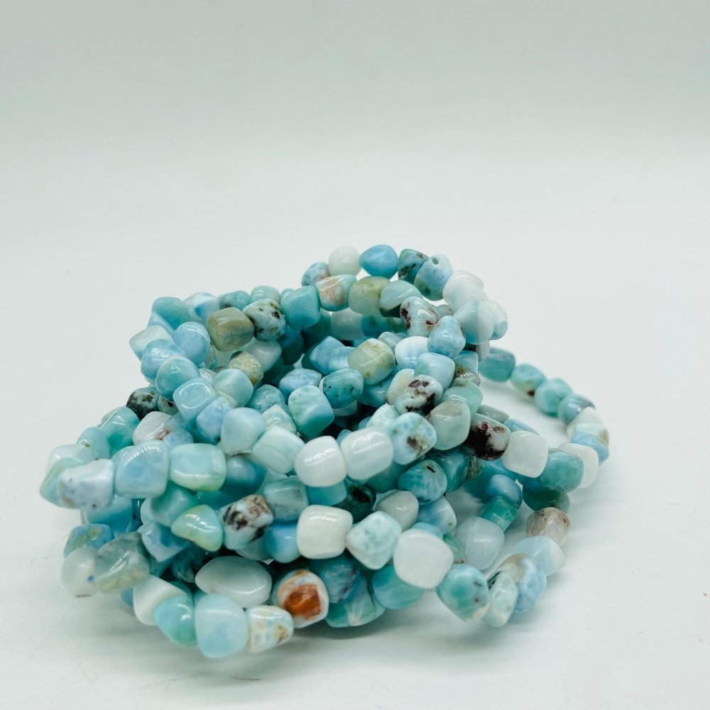 Larimar Free Form Bracelets Wholesale Dominican Republic -Wholesale Crystals