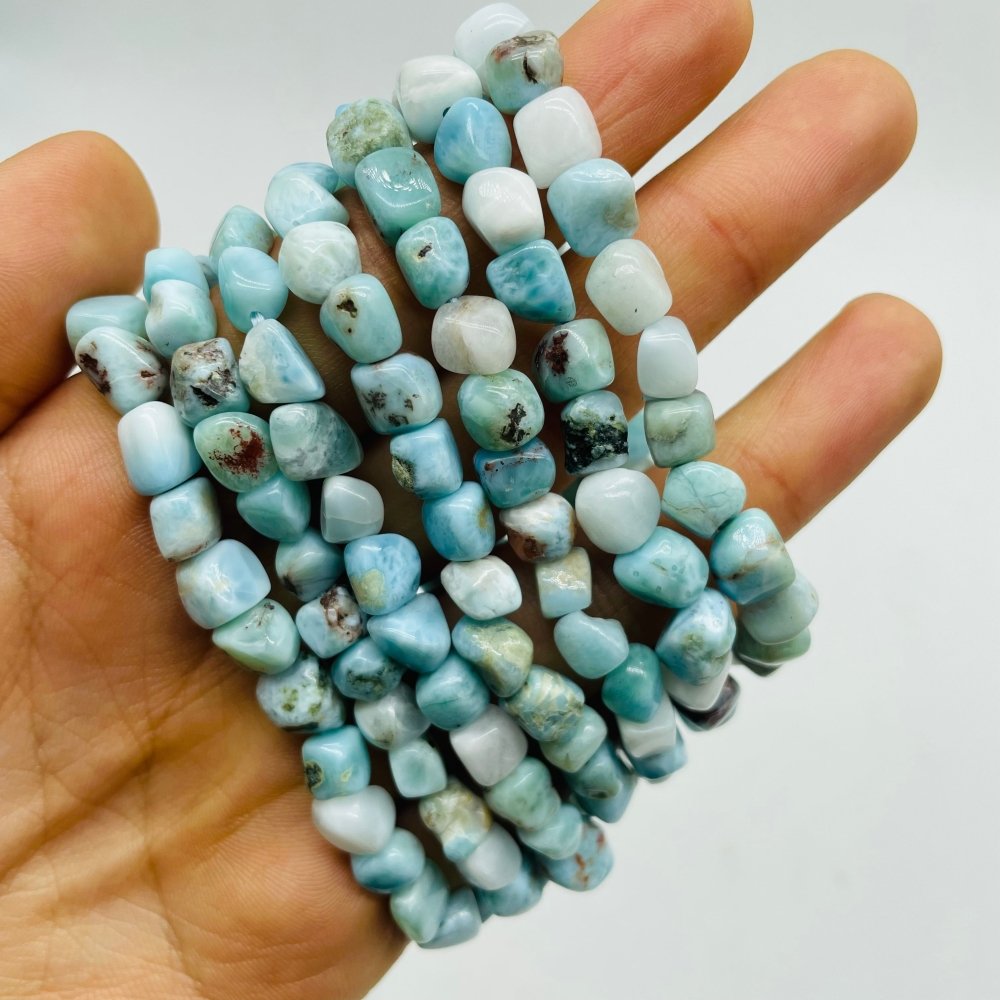 Larimar Free Form Bracelets Wholesale Dominican Republic -Wholesale Crystals