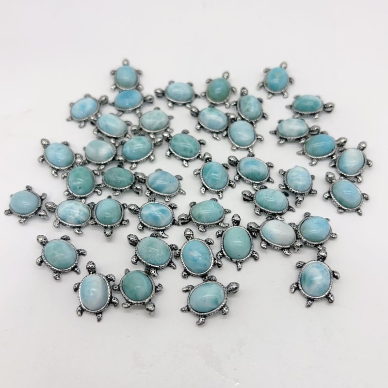 Larimar Mini Turtle Pendant Crystal Wholesale - Wholesale Crystals