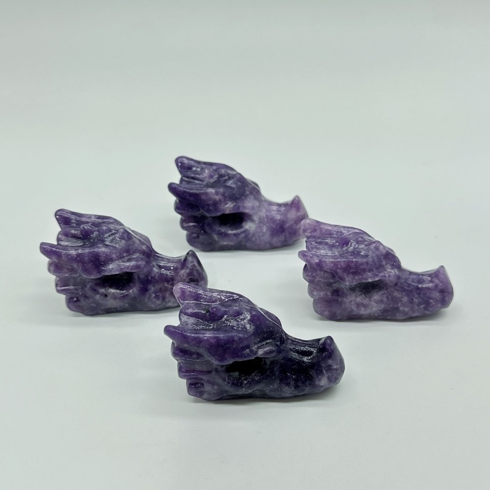 Lepidolite Dragon Head Carving Wholesale -Wholesale Crystals