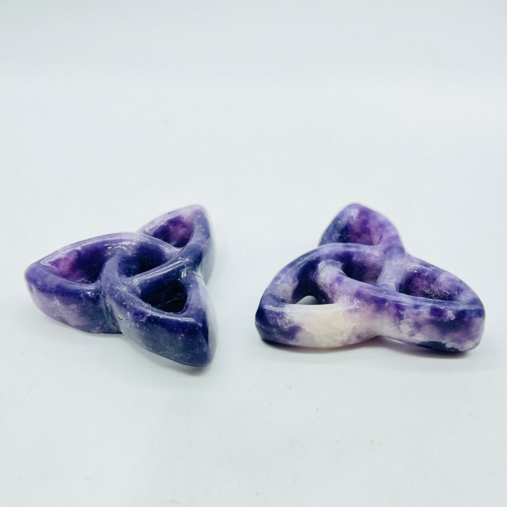 Lepidolite &Strawberry Triangle Circle Quartz Wholesale -Wholesale Crystals