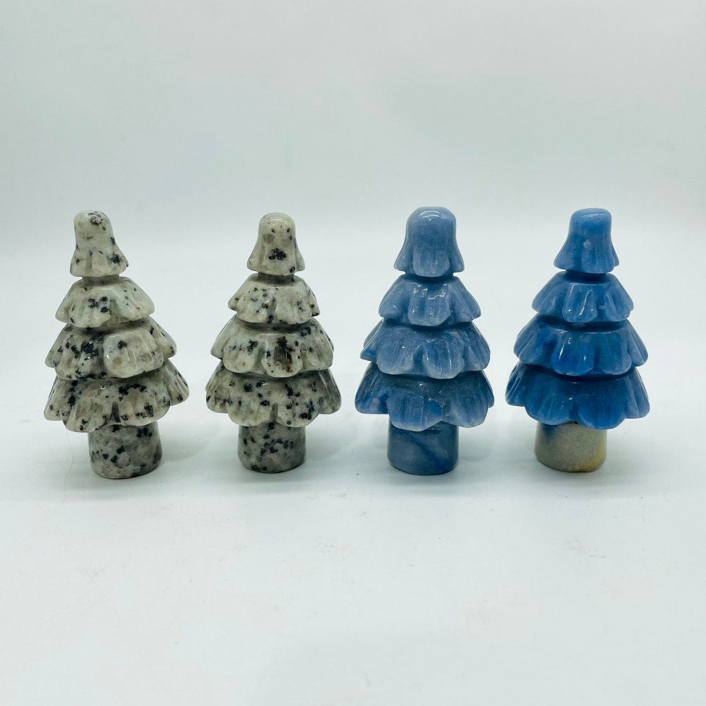 Lotus Jasper & Blue Aventurine Christmas Tree Wholesale -Wholesale Crystals
