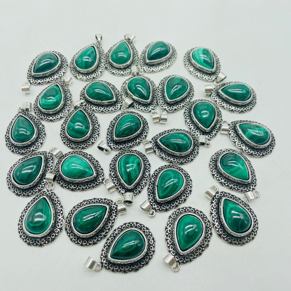 Malachite Teardrop Shape Pendant Wholesale -Wholesale Crystals