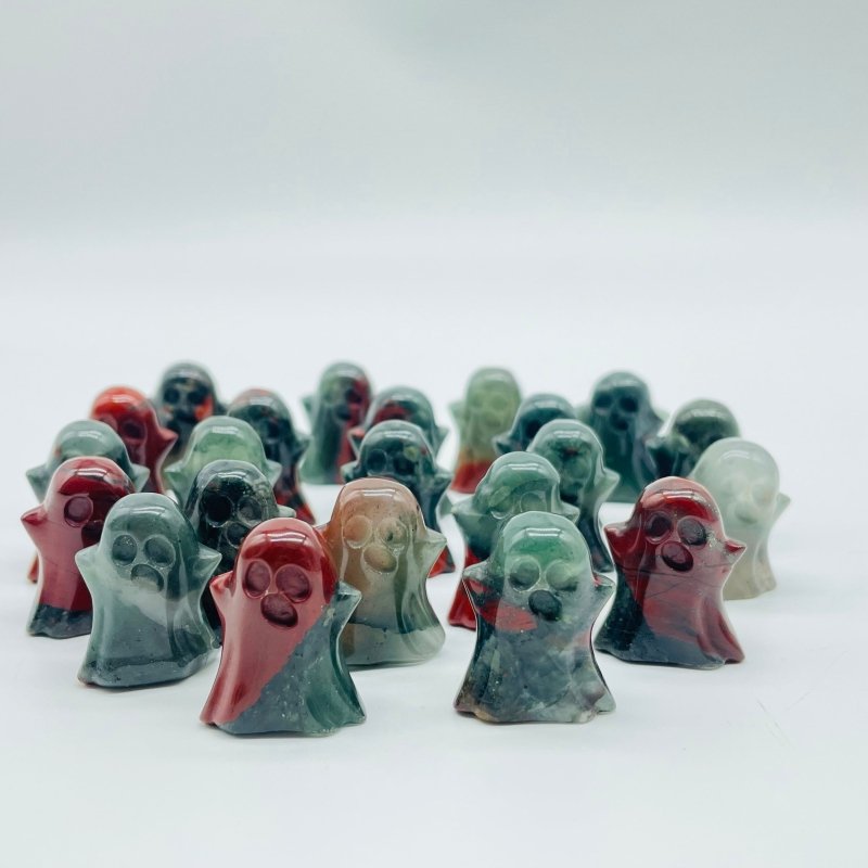 Mini Africa Blood Stone Ghost Carving Halloween Crystals Wholesale -Wholesale Crystals