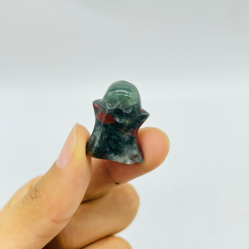 Mini Africa Blood Stone Ghost Carving Halloween Crystals Wholesale -Wholesale Crystals